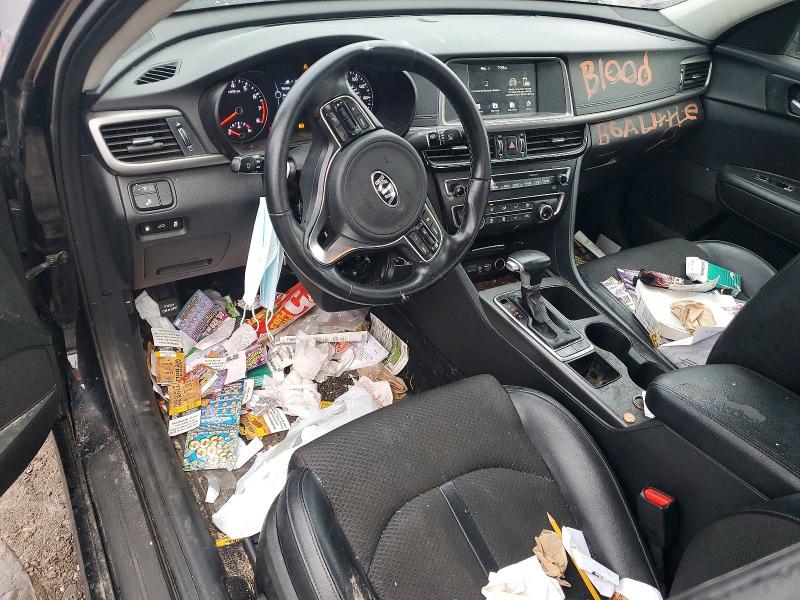 2018 Kia Optima VIN 5XXGT4L33JG217187 COPART salvage auction — BURN, Oh - Cert Of Title-Salvage, sold $625 on 2026-07-07 (photo 8)