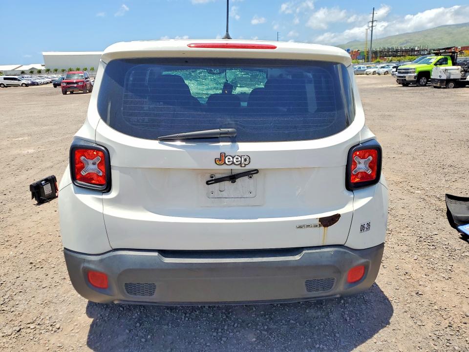2017 Jeep Renegade VIN ZACCJAAB1HPE45109 COPART salvage auction — FRONT END, HI - CERTIFICATE OF SALVAGE, sold $2 on 2026-08-17 (photo 6)