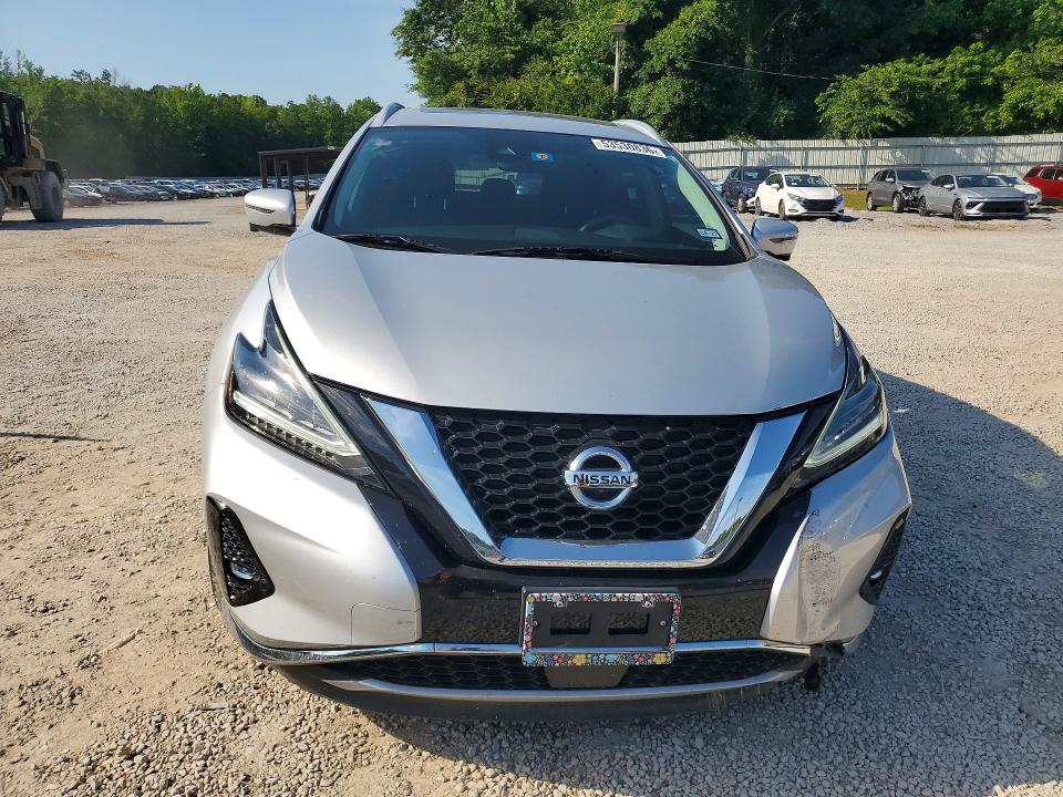 2021 Nissan Murano VIN 5N1AZ2DS2MC115457 COPART salvage auction — FRONT END, Ms - Cert Of Title-Salvaged, sold $8,200 on 2026-07-08 (photo 5)