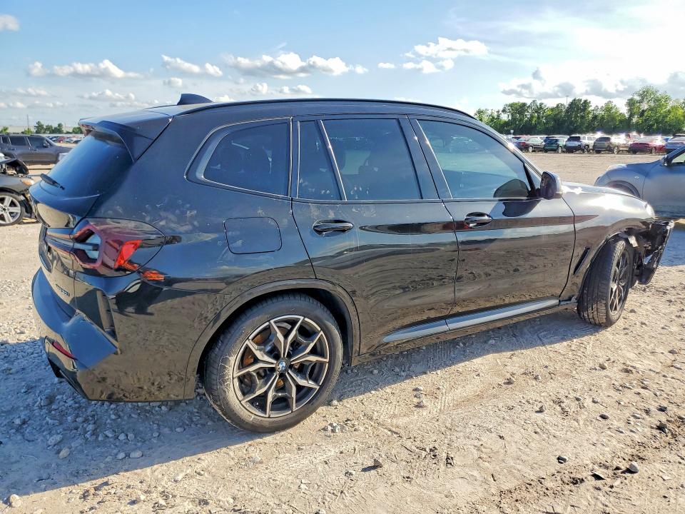 2023 BMW X3 VIN 5UX53DP00P9R61910 COPART salvage auction — FRONT END, Tx - Salvage Vehicle Title, sold $25,750 on 2026-07-14 (photo 3)