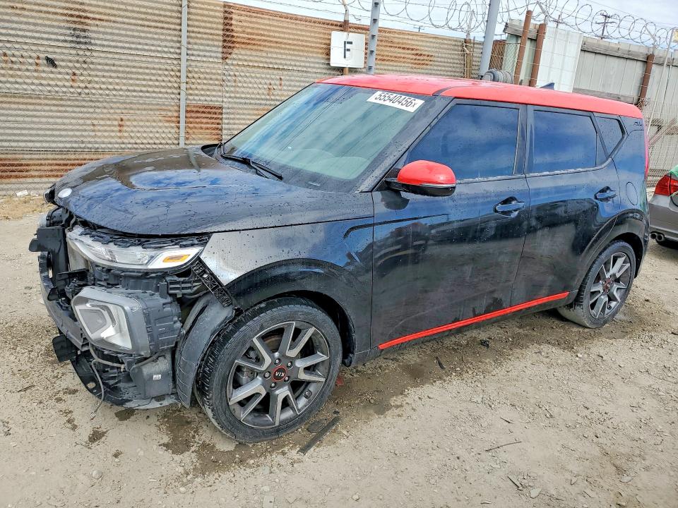 2020 Kia Soul VIN KNDJ63AU1L7095153 COPART salvage auction — FRONT END, Ca - Salvage Certificate, sold $2,550 on 2026-07-09 (photo 1)