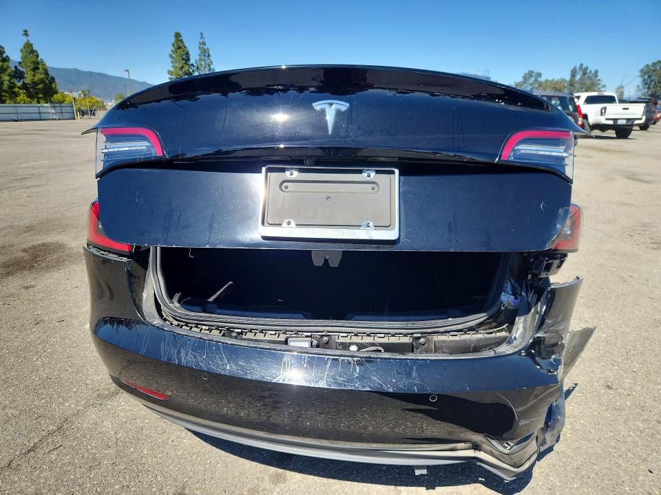 2022 Tesla Model 3 VIN 5YJ3E1EA8NF231419 COPART salvage auction — REAR END, Ca - Salvage Certificate, sold $5,600 on 2026-07-02 (photo 6)