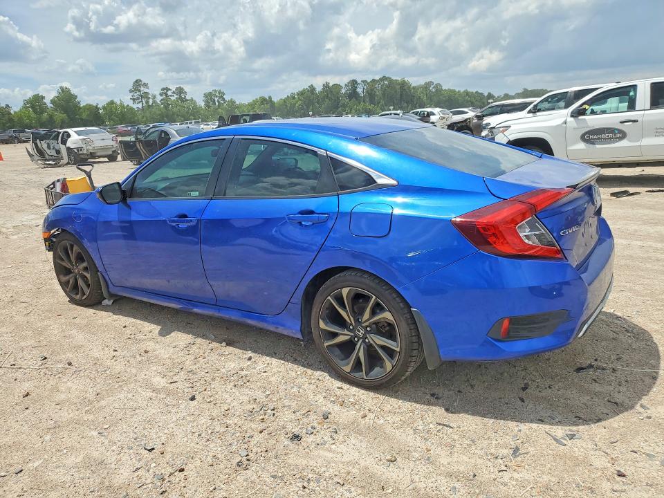 2019 Honda Civic VIN 19XFC2F85KE014433 COPART salvage auction — FRONT END, Tx - Salvage Vehicle Title, sold $3,300 on 2026-07-10 (photo 2)