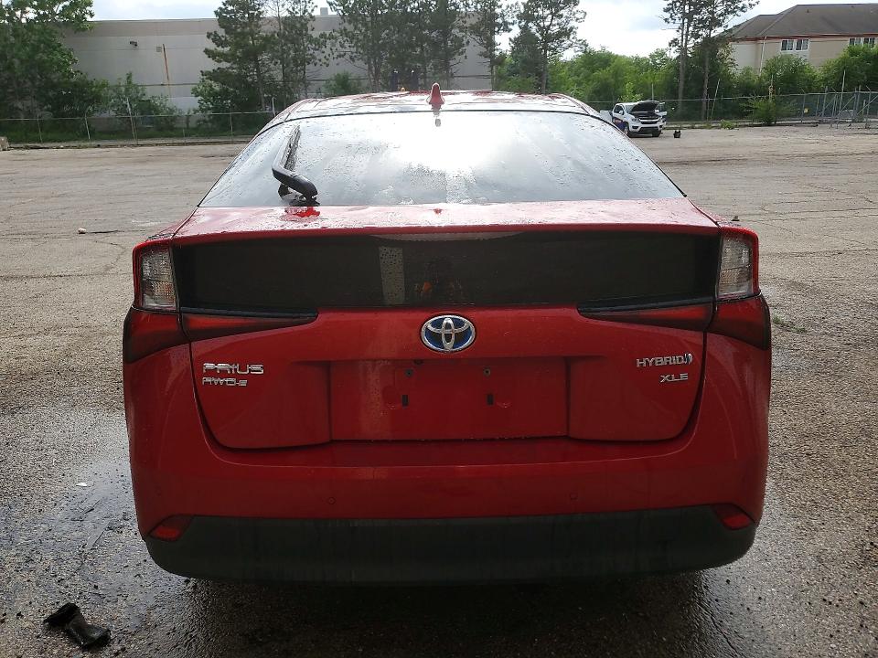 2021 Toyota Prius VIN JTDL9MFU8M3026290 COPART salvage auction — MINOR DENT/SCRATCHES, IL - CERTIFICATE OF TITLE, sold $10,800 on 2026-07-07 (photo 6)