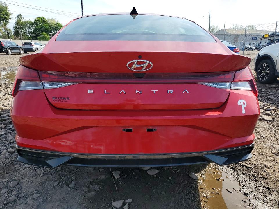 2022 Hyundai Elantra VIN 5NPLN4AG2NH056114 COPART salvage auction — FRONT END, Pa - Certificate Of Salvage, sold $5,100 on 2026-07-08 (photo 6)