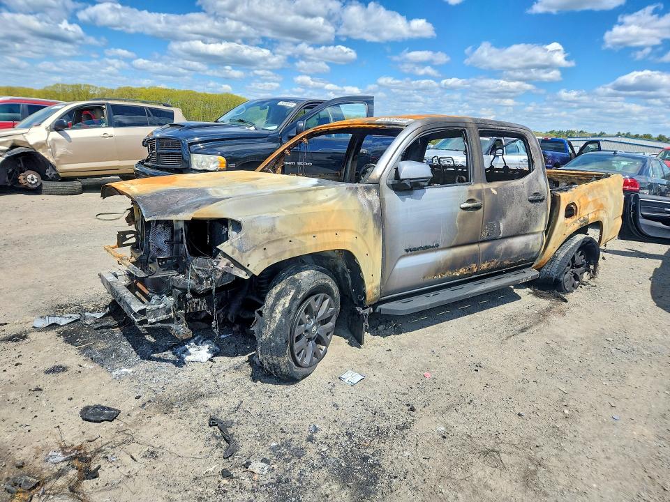 2021 Toyota Tacoma VIN 5TFCZ5AN1MX282625 COPART salvage auction — BURN, Ma - Cert Of Title-Salvage, sold $125 on 2026-07-08 (photo 1)