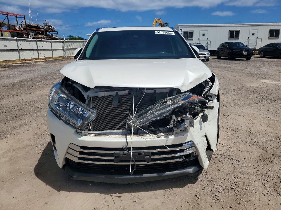 2019 Toyota Highlander VIN 5TDYZRFH2KS329101 COPART salvage auction — FRONT END, Hi - Certificate Of Salvage, sold $150 on 2026-07-27 (photo 5)