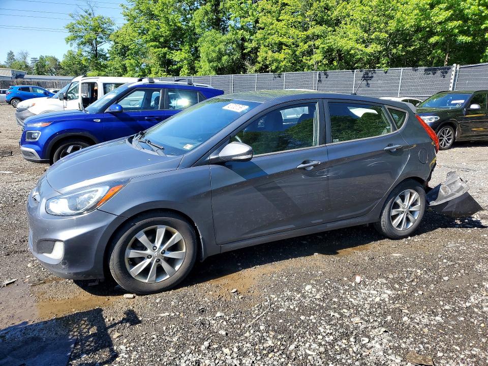 2013 Hyundai Accent VIN KMHCU5AE9DU092017 COPART salvage auction — REAR END, Md - Cert Of Salvage > 75% Damage, sold $400 on 2026-07-24 (photo 1)