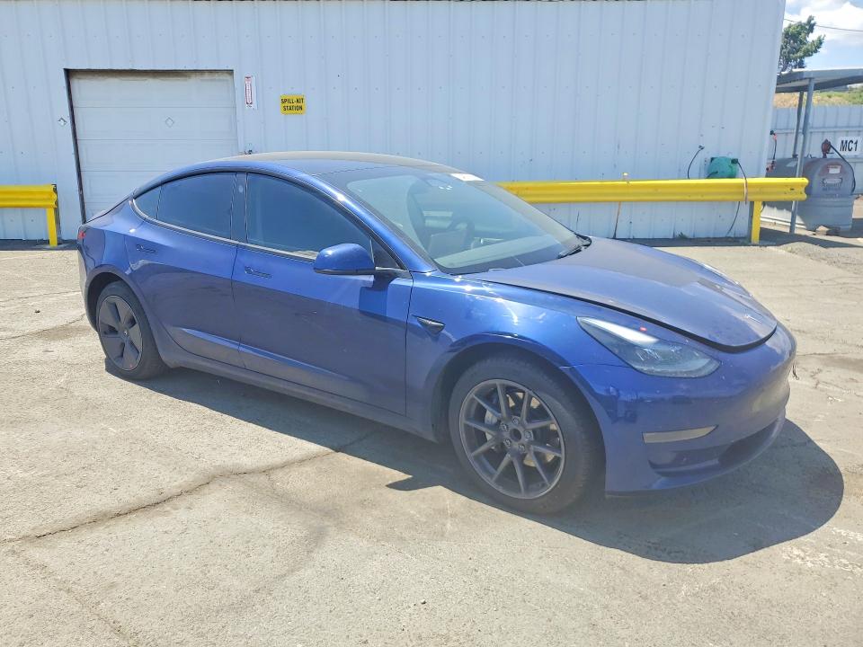 2023 Tesla Model 3 VIN 5YJ3E1EA9PF653783 COPART salvage auction — REAR END, Ca - Salvage Certificate, sold $6,100 on 2026-07-17 (photo 4)