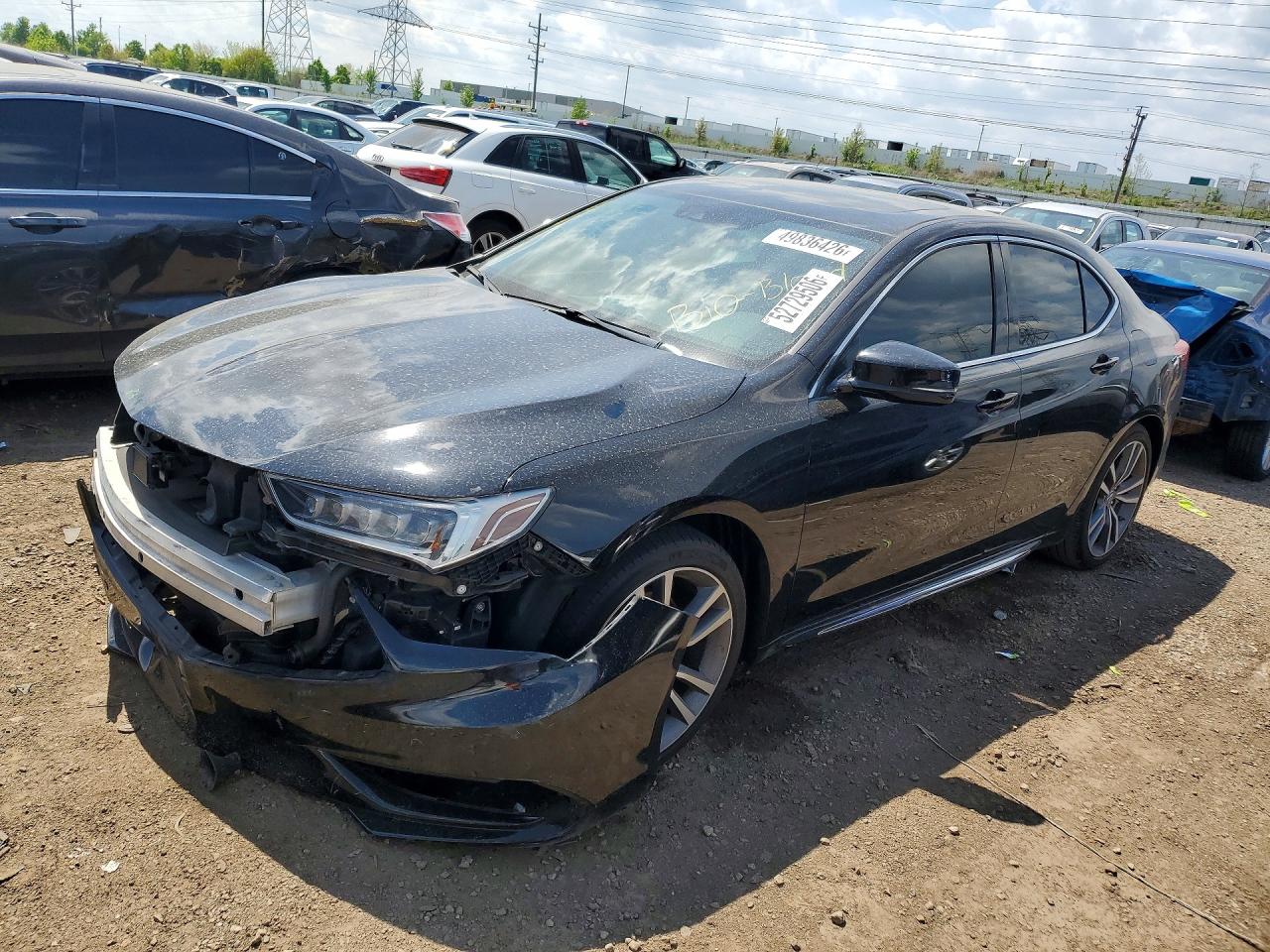 2019 Acura TLX VIN 19UUB3F40KA003342 COPART salvage auction — Front End, WV - SALVAGE CERTIFICATE, sold $6,800 on 2026-06-25 (photo 1)