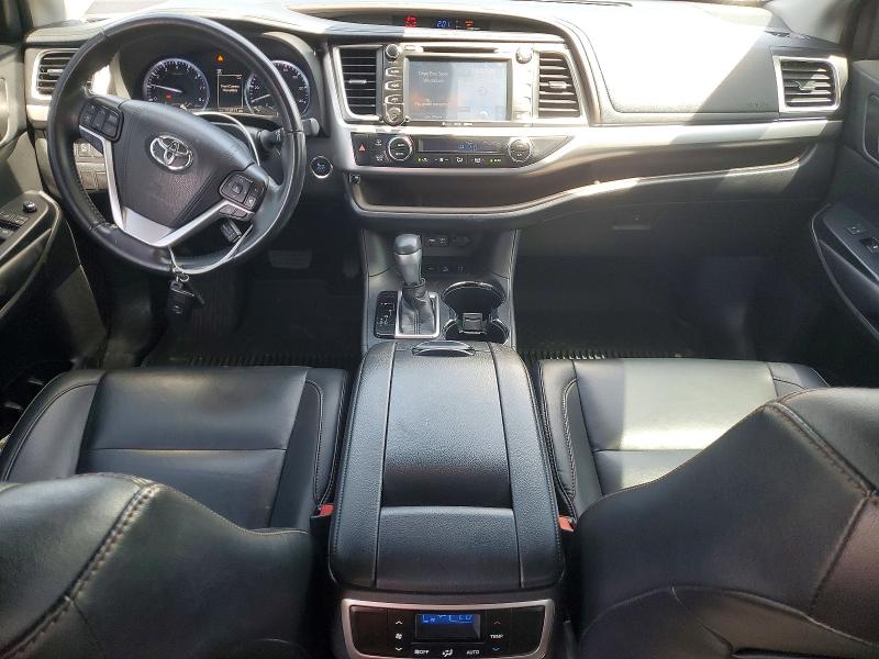 2019 Toyota Highlander VIN 5TDJZRFH2KS948234 COPART salvage auction — FRONT END, Or - Salvage Title Certificate, sold $8,600 on 2026-07-20 (photo 8)