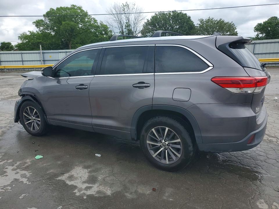 2018 Toyota Highlander VIN 5TDKZRFH0JS532752 COPART salvage auction — FRONT END, Tn - Salvage Certificate, sold $6,300 on 2026-07-27 (photo 2)