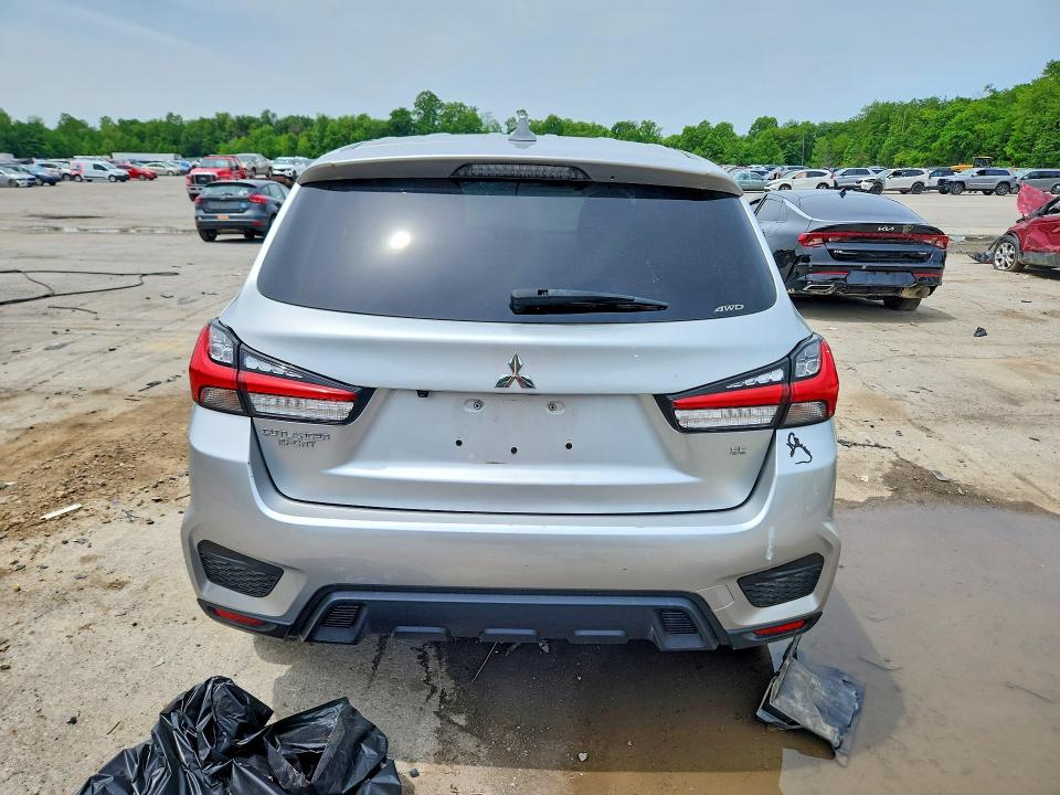 2021 Mitsubishi Outlander VIN JA4ARUAU8MU023604 COPART salvage auction — FRONT END, Pa - Certificate Of Salvage, sold $1,250 on 2026-07-16 (photo 6)