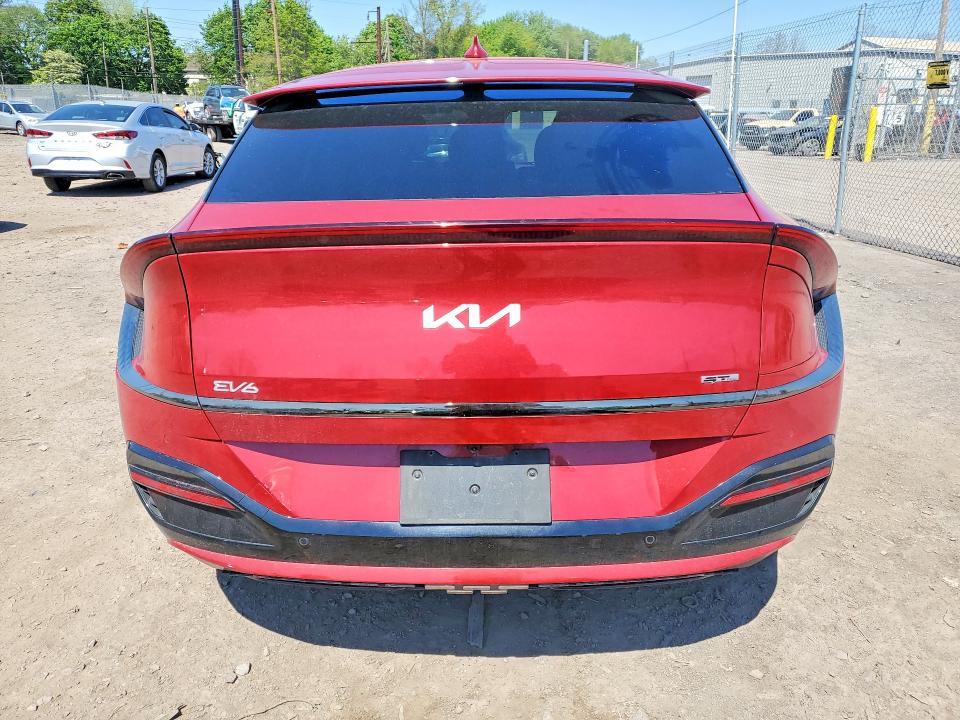 2024 Kia Ev6 VIN KNDC4DLC5R5196483 COPART salvage auction — FRONT END, Pa - Certificate Of Salvage, sold $10,300 on 2026-07-13 (photo 6)