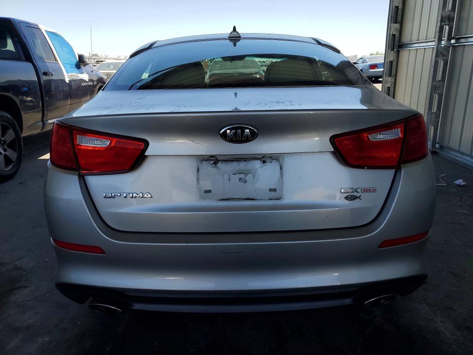 2014 Kia Optima VIN 5XXGN4A74EG320219 COPART salvage auction — FRONT END, Ca - Salvage Certificate, sold $1,100 on 2026-07-16 (photo 6)