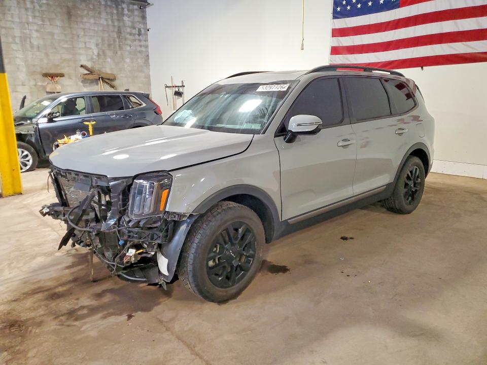 2023 Kia Telluride VIN 5XYP5DGC4PG356205 COPART salvage auction — FRONT END, Pa - Certificate Of Salvage, sold $7,700 on 2026-07-22 (photo 1)