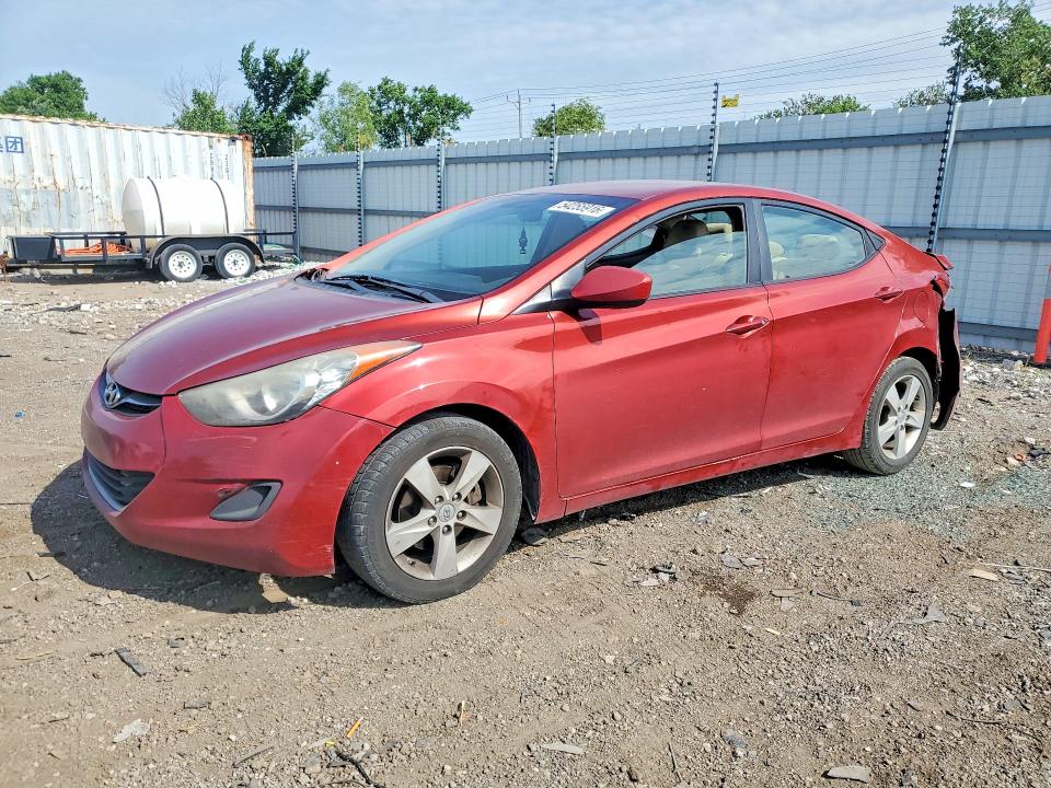 2011 Hyundai Elantra VIN KMHDH4AE3BU108910 COPART salvage auction — FRONT END, Il - Salvage Certificate, sold $425 on 2026-07-29 (photo 1)