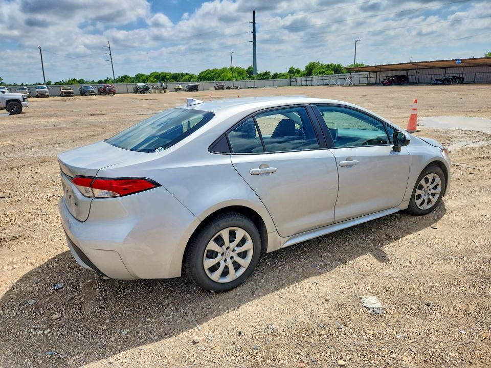 2021 Toyota Corolla VIN 5YFEPMAE6MP183970 COPART salvage auction — FRONT END, TX - SALVAGE VEHICLE TITLE (P), sold $3,600 on 2026-07-29 (photo 3)