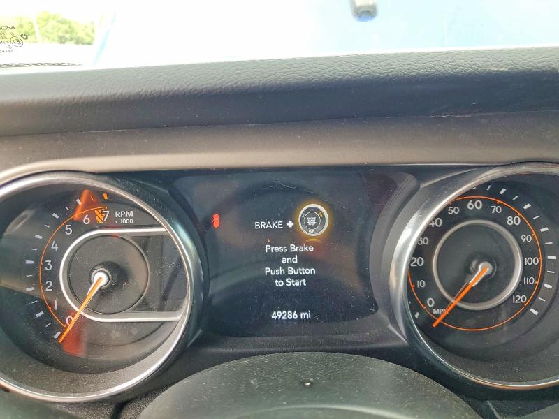 2020 Jeep Wrangler / VIN 1C4HJXDG1LW328867 COPART salvage auction — FRONT END, In - Cert Of Title-Salvage Title, sold $7,500 on 2026-07-31 (photo 9)