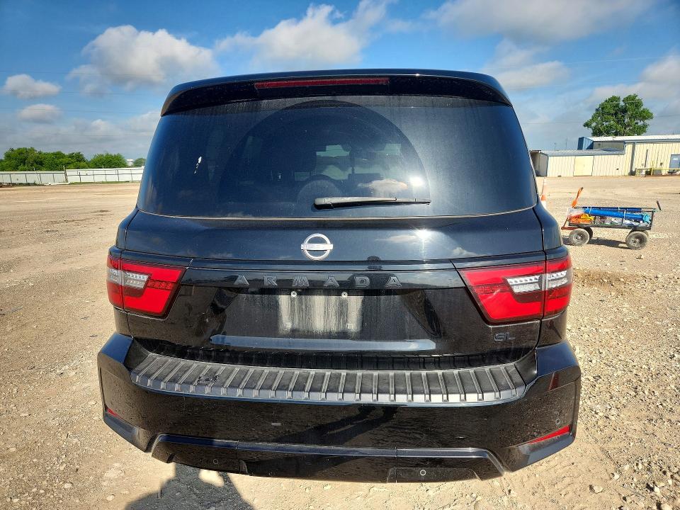 2021 Nissan Armada VIN JN8AY2BA6M9375119 COPART salvage auction — FRONT END, Tx - Salvage Vehicle Title, sold $14,000 on 2026-07-15 (photo 6)