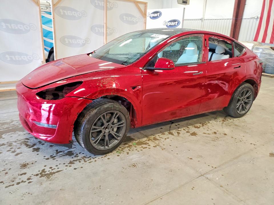 2025 Tesla VIN 7SAYGDED7SA347895 COPART salvage auction — REAR END, NC - SALVAGE CERTIFICATE OF TITLE, sold $6,900 on 2026-07-23 (photo 1)
