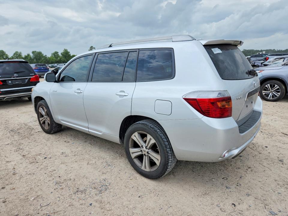 2009 Toyota Highlander VIN JTEDS43A792082300 COPART salvage auction — FRONT END, Tx - Salvage Vehicle Title, sold $2,850 on 2026-07-10 (photo 2)