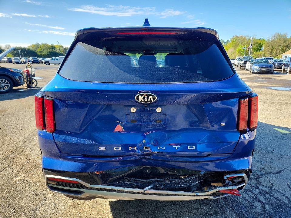2021 Kia Sorento VIN 5XYRL4LC3MG017242 COPART salvage auction — REAR END, Ct - Cert Of Title-Salvage, sold $8,100 on 2026-07-02 (photo 6)