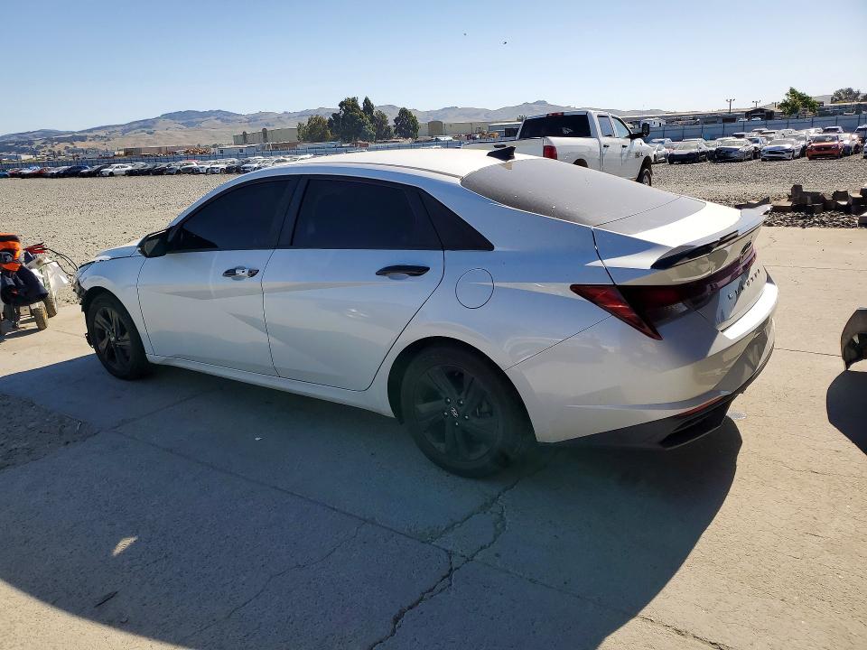 2021 Hyundai Elantra VIN 5NPLM4AGXMH045363 COPART salvage auction — FRONT END, Ca - Salvage Certificate, sold $4,350 on 2026-07-02 (photo 2)