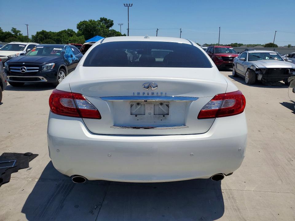 2013 Infiniti M VIN JN1BY1AR6DM604366 COPART salvage auction — WATER/FLOOD, Tx - Salvage Title-Flood Damage, sold $1,100 on 2026-07-02 (photo 6)