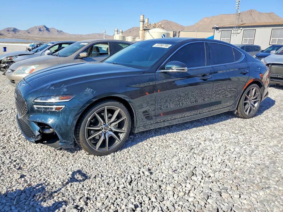 2023 Genesis G70 VIN KMTG34TA2PU123644 COPART salvage auction — FRONT END, NV - SALVAGE TITLE, sold $150 on 2026-07-27 (photo 1)