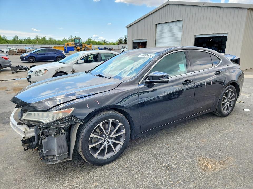 2016 Acura Tlx VIN 19UUB2F57GA009701 COPART salvage auction — FRONT END, Ca - Salvage Certificate, sold $2,550 on 2026-07-02 (photo 1)