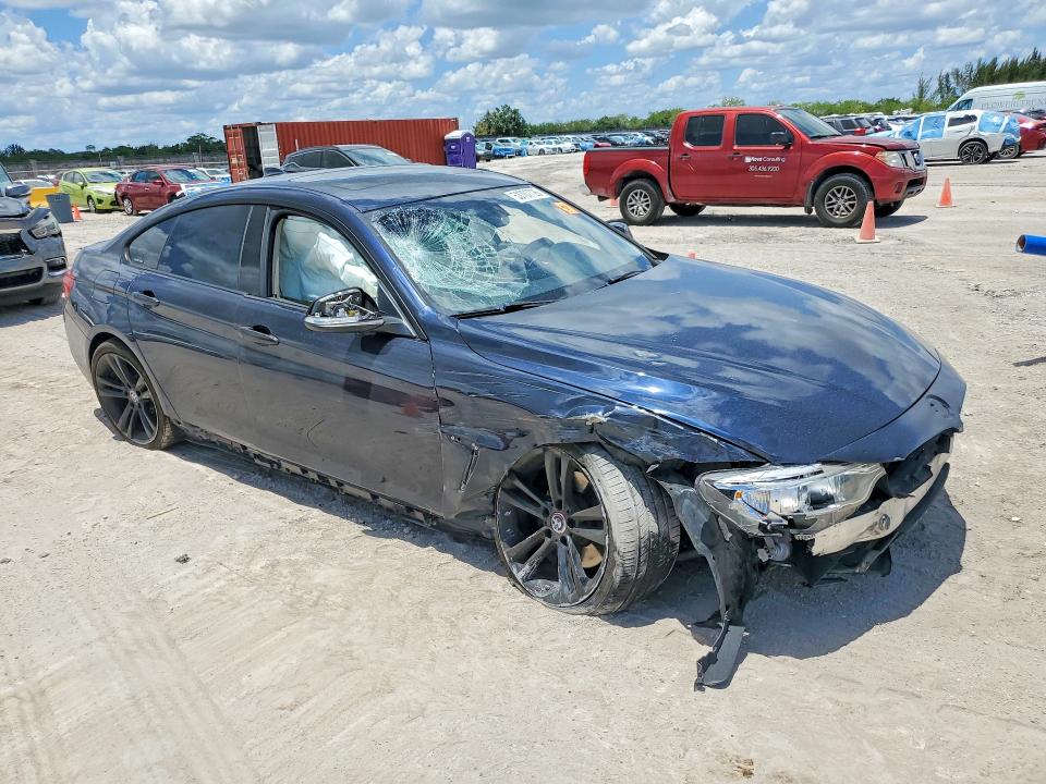 2015 BMW 4er VIN WBA4A9C57FD416765 COPART salvage auction — FRONT END, Fl - Cert Of Title Slvg Rebuildable, sold $800 on 2026-07-20 (photo 4)