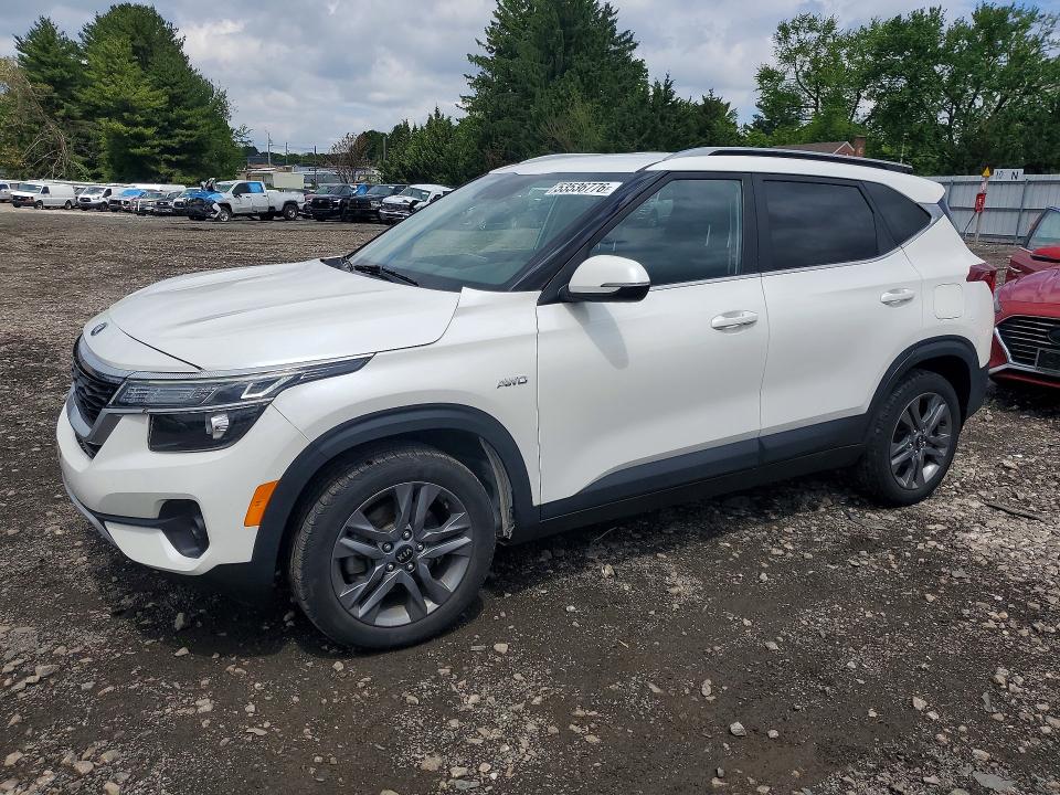 2021 Kia Seltos VIN KNDEUCAA0M7187515 COPART salvage auction — FRONT END, Md - Cert Of Salvage > 75% Damage, sold $4,850 on 2026-07-06 (photo 1)