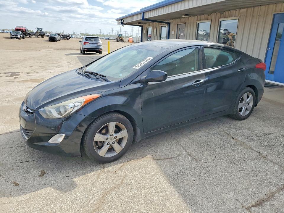 2013 Hyundai Elantra VIN 5NPDH4AE9DH412244 COPART salvage auction — VANDALISM, Il - Salvage Certificate, sold $525 on 2026-07-09 (photo 1)
