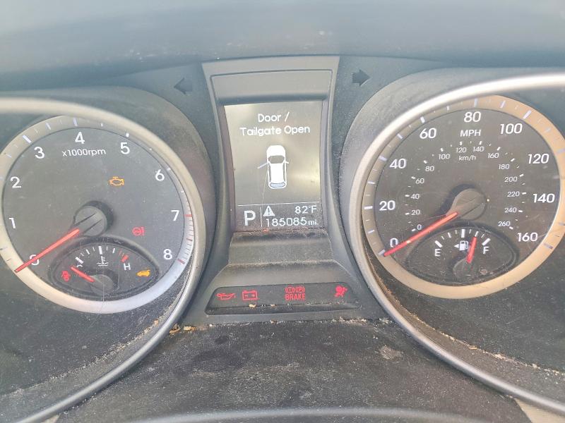 2014 Hyundai Santa fe VIN 5XYZU3LB5EG124664 COPART salvage auction — FRONT END, Ca - Salvage Certificate, sold $525 on 2026-07-08 (photo 9)