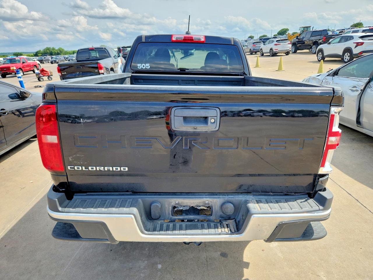 2022 Chevrolet Colorado VIN 1GCHSBEAXN1126233 COPART salvage auction — Frame Damage, TX - SALVAGE VEHICLE TITLE, sold $3,400 on 2026-07-09 (photo 6)