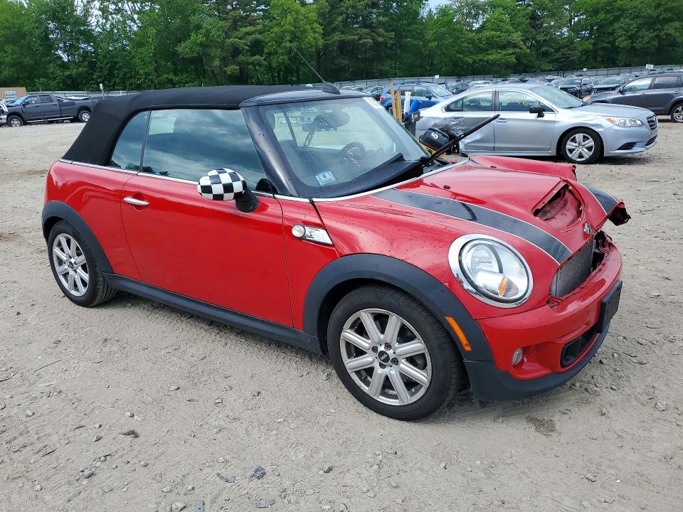 2013 Mini Cooper VIN WMWZP3C58DT550513 COPART salvage auction — FRONT END, Ma - Cert Of Title-Reconstrctd Coll, sold $650 on 2026-07-23 (photo 4)