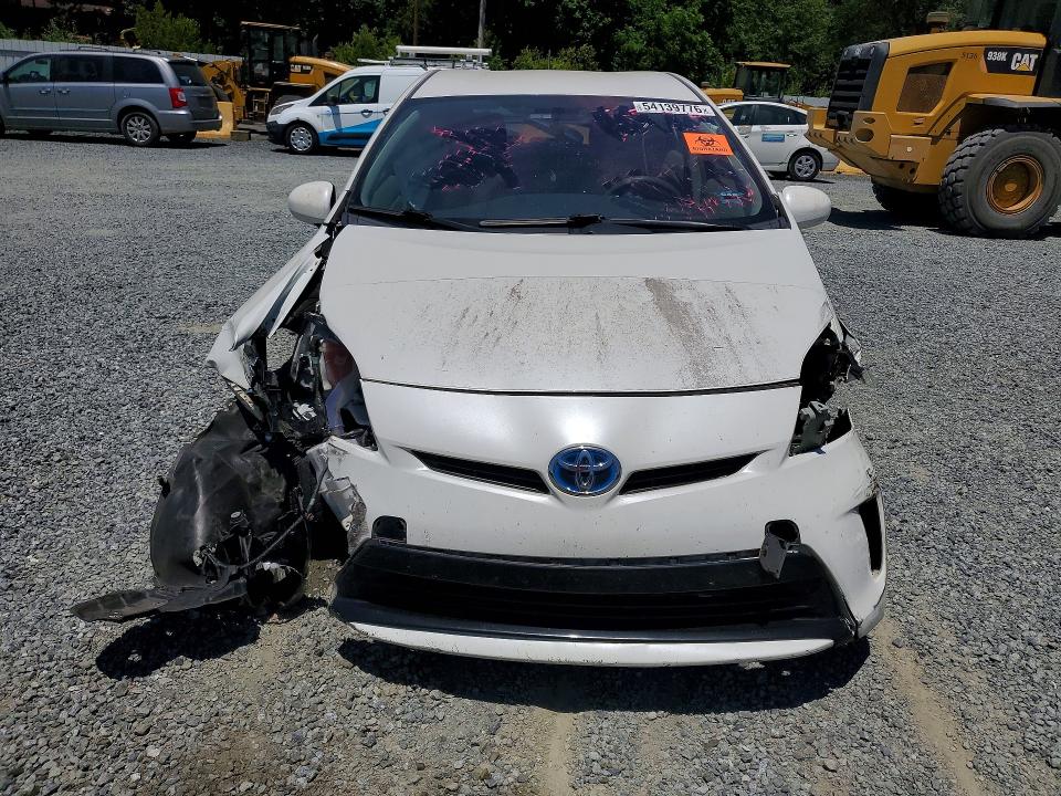 2015 Toyota Prius VIN JTDKN3DU5F0396573 COPART salvage auction — FRONT END, Nc - Salvage Certificate Of Title, sold $175 on 2026-07-30 (photo 5)