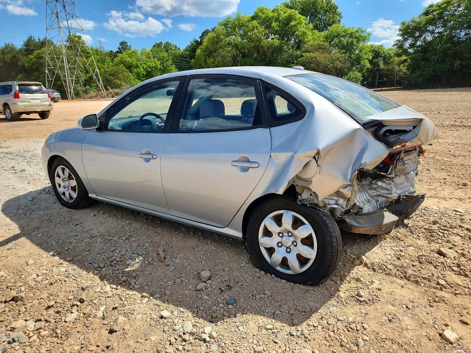2007 Hyundai Elantra VIN KMHDU46D87U220184 COPART salvage auction — REAR END, Nc - Salvage Certificate Of Title, sold $300 on 2026-07-27 (photo 2)