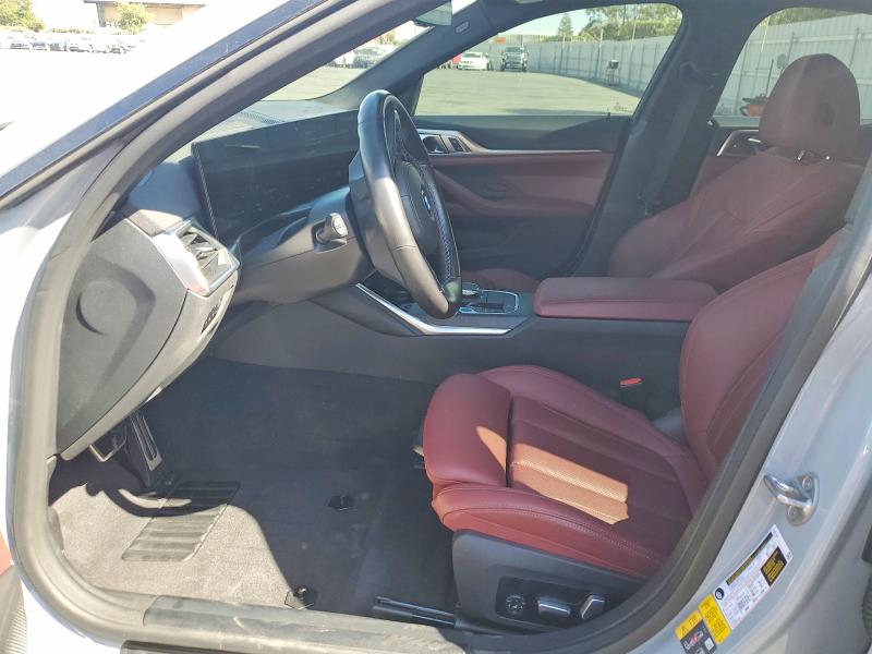 2023 BMW I4 VIN WBY33AW08PFR39954 COPART salvage auction — FRONT END, Ca - Salvage Certificate, sold $19,600 on 2026-07-02 (photo 7)