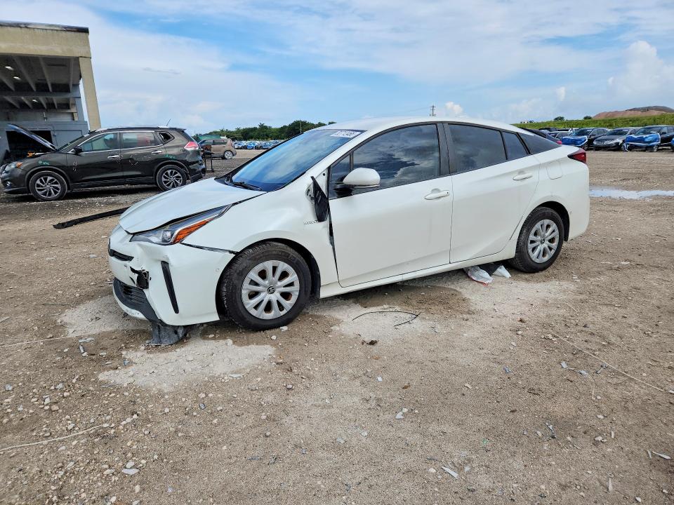 2019 Toyota Prius VIN JTDKARFU4K3083325 COPART salvage auction — FRONT END, FL - CERT OF TITLE SLVG REBUILDABLE, sold $3,700 on 2026-07-02 (photo 1)