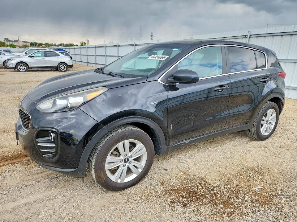 2019 Kia Sportage VIN KNDPMCAC4K7562541 COPART salvage auction — HAIL, Ia - Cert Of Title-Salvage Title, sold $80 on 2026-07-29 (photo 1)