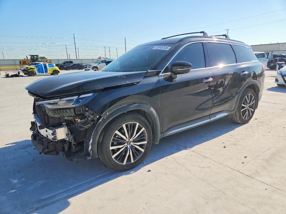 2022 Infiniti VIN 5N1DL1HT1NC340093 COPART salvage auction — FRONT END, Tx - Certificate Of Title, sold $9,300 on 2026-08-18 (photo 1)