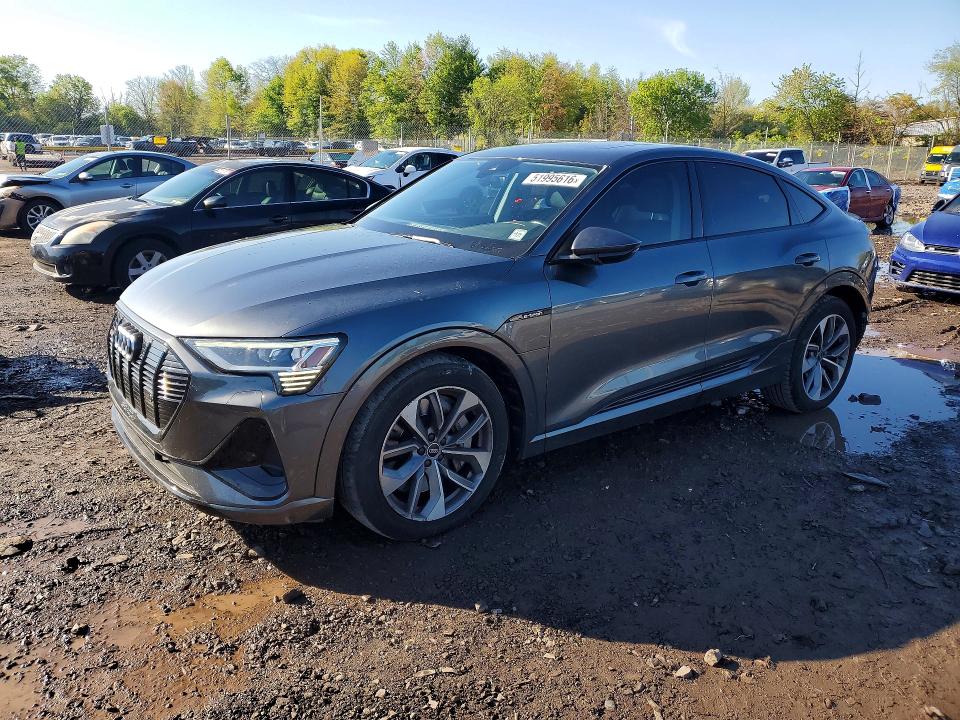 2021 Audi E-tron VIN WA11AAGE0MB012341 COPART salvage auction — REAR END, Pa - Certificate Of Salvage, sold $13,800 on 2026-07-13 (photo 1)