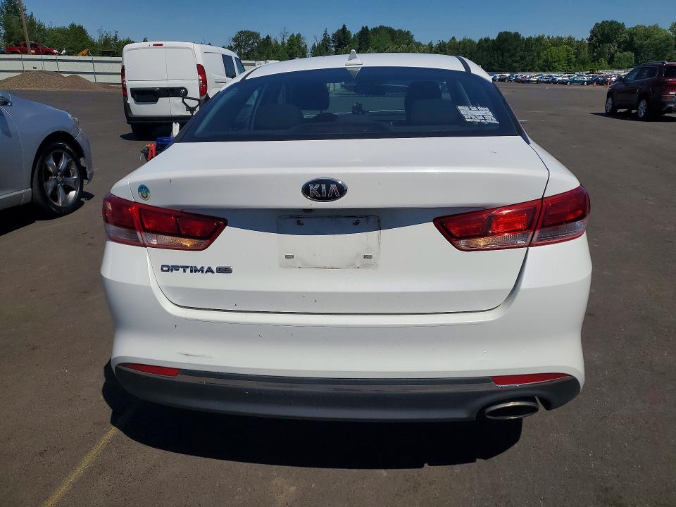 2018 Kia Optima VIN 5XXGT4L36JG188574 COPART salvage auction — FRONT END, WA - CERT OF OWNERSHIP-REBUILT, sold $200 on 2026-07-13 (photo 6)