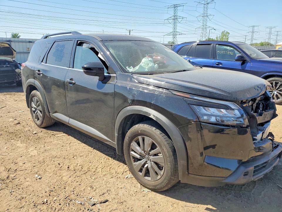 2025 Nissan Pathfinder VIN 5N1DR3BD3SC271009 COPART salvage auction — FRONT END, Il - Salvage Certificate, sold $8,100 on 2026-07-30 (photo 4)