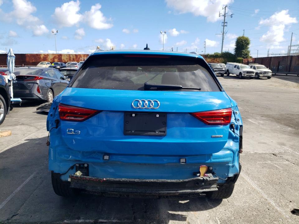 2023 Audi Q3 VIN WA1DECF35P1128674 COPART salvage auction — REAR END, Ca - Salvage Certificate, sold $9,300 on 2026-07-15 (photo 6)