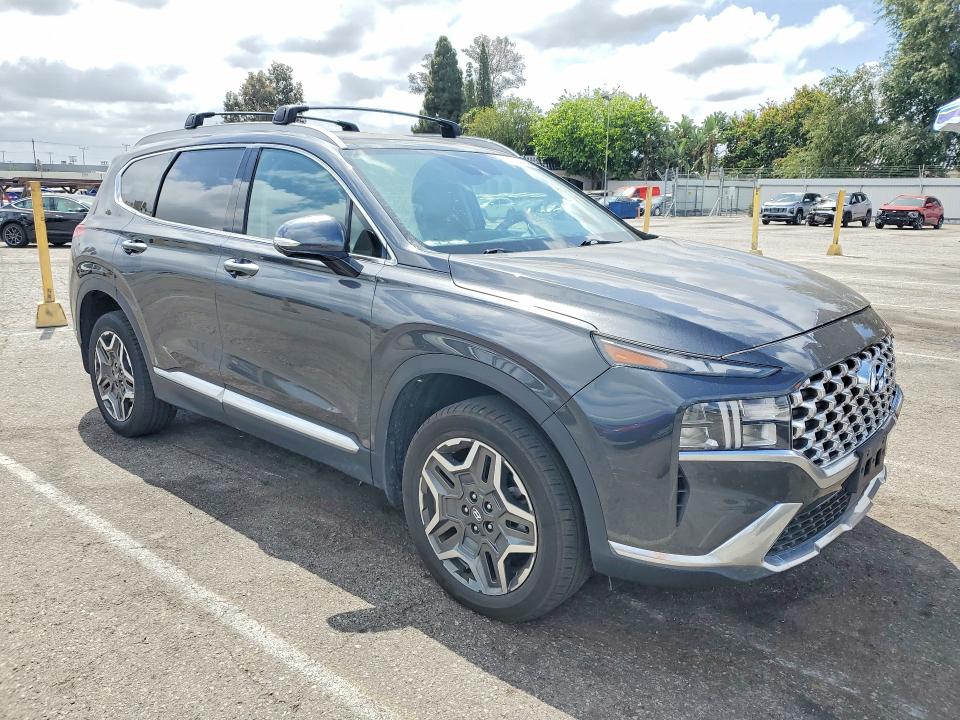 2023 Hyundai Santa fe VIN 5NMS3DA19PH013354 COPART salvage auction — FRONT END, Ca - Salvage Certificate, sold $11,900 on 2026-07-02 (photo 4)