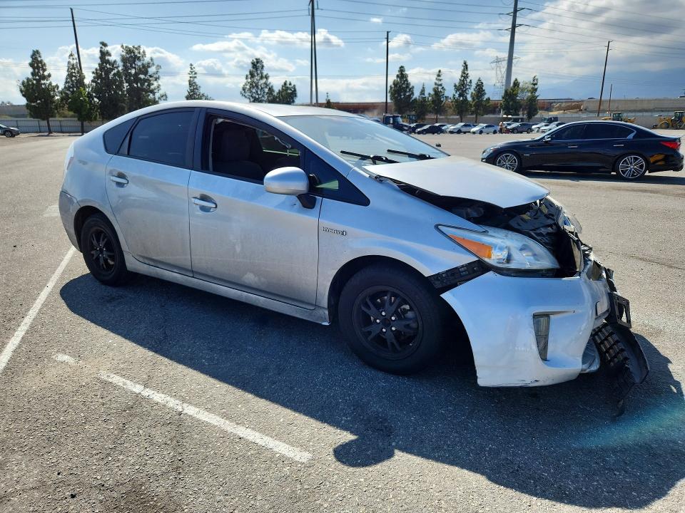 2013 Toyota Prius VIN JTDKN3DU4D5701819 COPART salvage auction — FRONT END, Ca - Salvage Certificate, sold $625 on 2026-07-16 (photo 4)