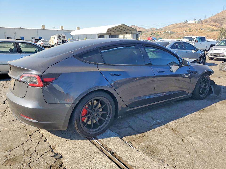 2023 Tesla Model 3 VIN 5YJ3E1EC4PF715740 COPART salvage auction — FRONT END, Ca - Salvage Certificate, sold $8,500 on 2026-07-30 (photo 3)